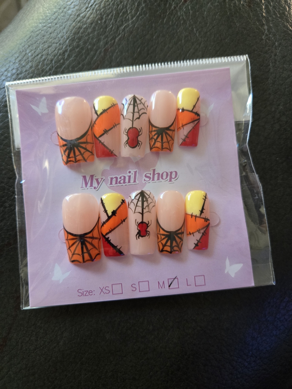 Press On Spiderweb Nails